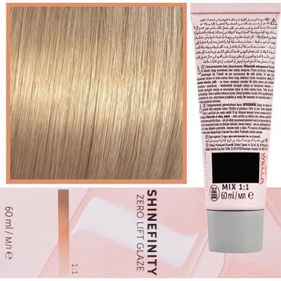 Wella Shinefinity Zero Lift Glaze - profesjonalna farba do włosów, 60ml 07/3 | Średni Blond Złoty