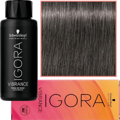 Schwarzkopf Professional Igora Vibrance – półtrwała farba do włosów bez amoniaku, 60ml 6-12 | Ciemny Blond Cendre Popielaty