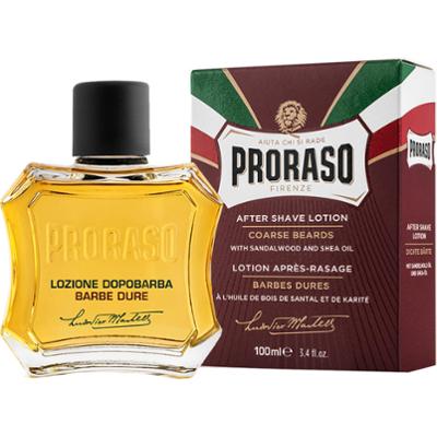 Proraso Coarse Aftershave Lotion - płyn po goleniu do twardego zarostu z masłem shea, 100ml