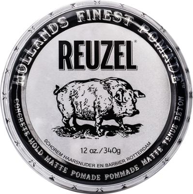 Reuzel Concrete Hold Matte Pomade - bardzo mocna matowa pomada do włosów, 340g