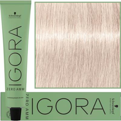Schwarzkopf Professional Igora Zero Amm - profesjonalna farba do włosów bez amoniaku, 60ml 10-19  |  Ultra Blond Cendre Fioletowy