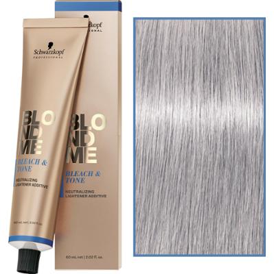 Schwarzkopf Professional BlondMe Bleach&Tone – krem rozjaśniająco-tonujący do włosów, 60ml Violet  |  Fioletowy