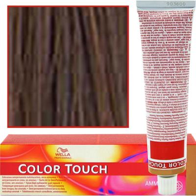 Wella Color Touch - profesjonalna farba do włosów bez amoniaku, 60 ml 5/37 Złoto-Brązowy Jasny Brąz