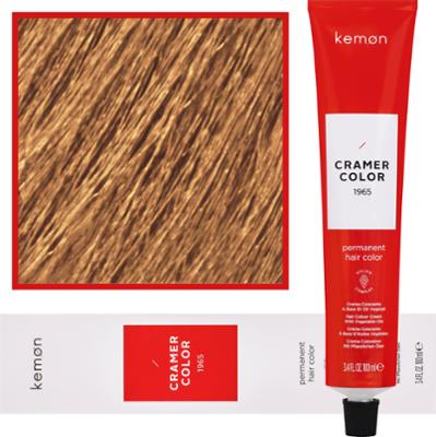 Kemon Cramer Color - kremowa farba do włosów z olejem kokosowym, 100ml 9,24 | Bardzo Jasny Beżowy Miedziany Blond