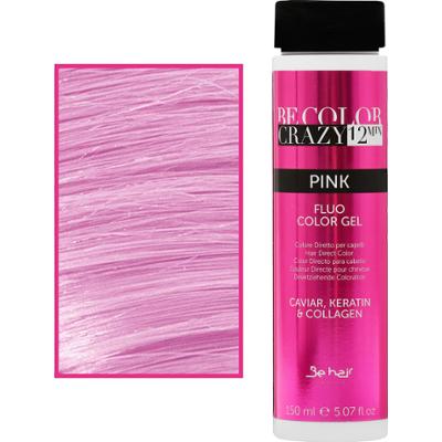 Be Hair Be Color Crazy – toner do włosów w żelu z keratyną, bez amoniaku, 150ml Pink | Różowy