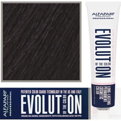 Alfaparf Evolution - wegańska farba do koloryzacji włosów, 60ml 3 | Ciemny Naturalny Brąz