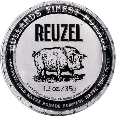 Reuzel Concrete Hold Matte Pomade - bardzo mocna matowa pomada do włosów, 35g