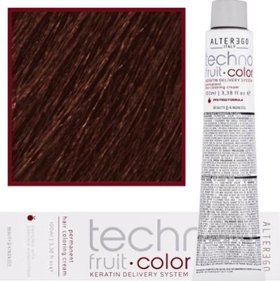 Alter Ego Technofruit Color - farba z keratyną do trwałej koloryzacji włosów, 100ml 7/34 | Blond Złoto Miedziany