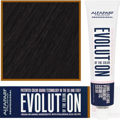 Alfaparf Evolution - wegańska farba do koloryzacji włosów, 60ml 4,32 | Średni Złoty Fioletowy Brąz
