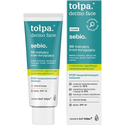 tołpa. sebio. BB matujący krem korygujący, dzień, SPF30, 40 ml