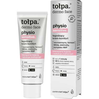 tołpa. physio sensitive. łagodzący krem-komfort, lekki, 40 ml