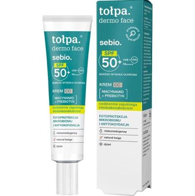 tołpa. sebio. krem CC SPF 50, na dzień, 40 ml​