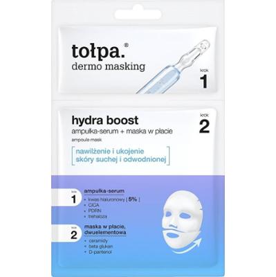 tołpa. dermo masking dwuetapowa maska w płachcie, hydra boost ampoule mask, 1 szt.
