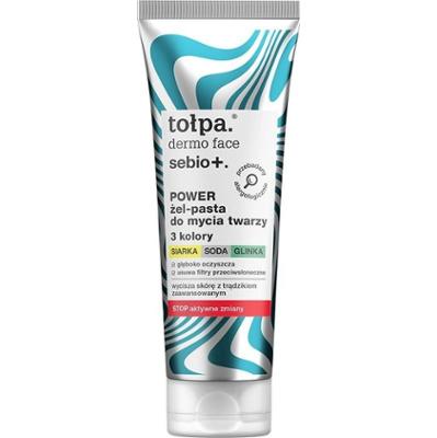 tołpa. sebio+. power żel-pasta do mycia twarzy 3 kolory, 100 ml​