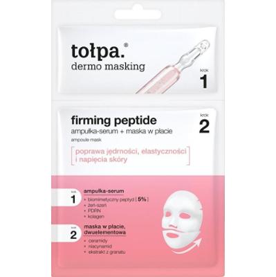 tołpa. dermo masking dwuetapowa maska w płachcie, firming peptide ampoule mask, 1 szt.