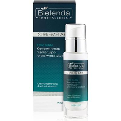 Kremowe serum regenerująco-przeciwzmarszczkowe - Bielenda Supremelab Men Line - 30 ml