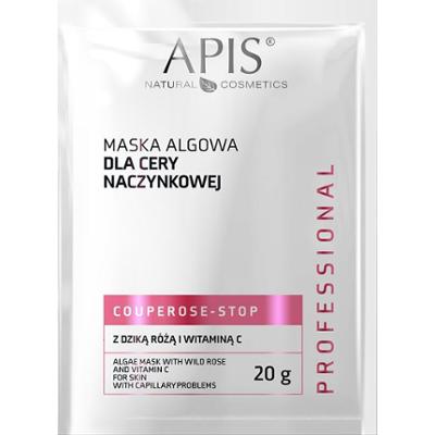 Maska algowa dla cery naczynkowej z dziką różą i witaminą C - Apis Couperose-Stop - SASZETKA - 20g