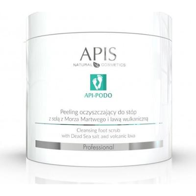 Peeling oczyszczający do stóp z solą z Morza Martwego i lawą wulkaniczną Apis API-PODO 700g