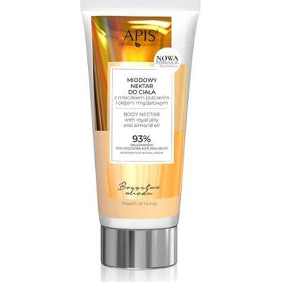 Miodowy nektar do ciała z mleczkiem pszczelim i olejem migdałowym - Apis Bogactwo Miodu - 200ml