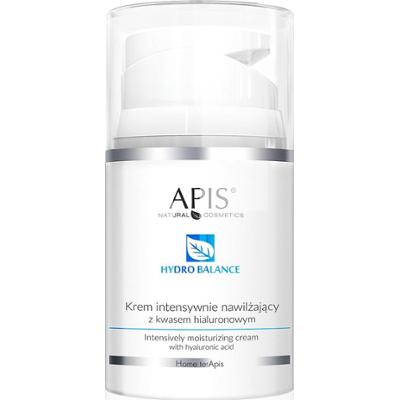 Krem intensywnie nawilżający z kwasem hialuronowym - Apis Hydro Balance Home Terapis - 50 ml