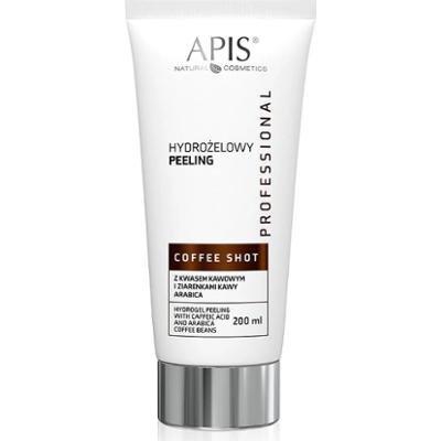Hydrożelowy peeling z kwasem kawowym i ziarenkami kawy arabica - Apis Coffee Shot - 200 ml
