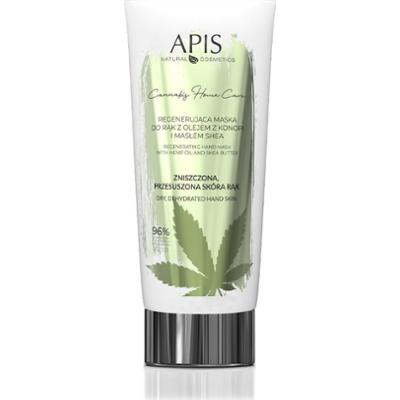 Regenerująca maska do rąk z olejem z konopi i masłem shea Apis Cannabis 200 ml