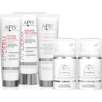 Apis ZESTAW APIDERM Odbudowująco-odżywcze kremy i balsamy po chemio- i radioterapii