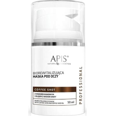Biorewitalizująca maska pod oczy z kwasem kawowym i olejem z nasion kawy - Apis Coffee Shot - 50 ml