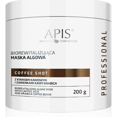 Biorewitalizująca maska algowa z kwasem kawowym i ziarenkami kawy Arabica - Apis Coffee Shot - 200 g