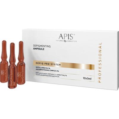 Depigmentująca ampułka z alfa-arbutyną 1% - Apis Depiq Pro System - 10 x 3 ml