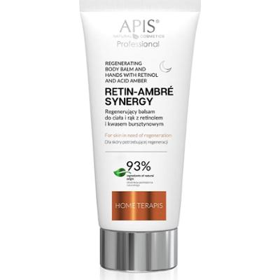 Regenerujący balsam do ciała i rąk z retinolem i kwasem bursztynowym na noc - Apis Retin-Ambre Synergy - 200 ml