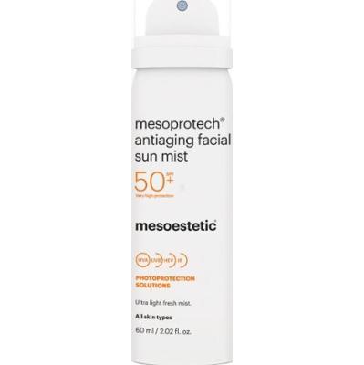 Mgiełka do twarzy SPF 50+ Mesoestetic Mesoprotech Antiaging Facial Sun Mist SPF 50+ 50 ml