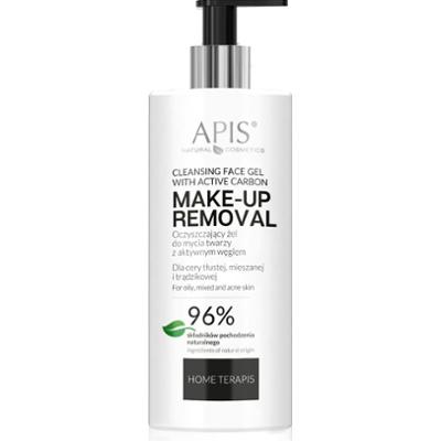 Oczyszczający żel do mycia twarzy z aktywnym węglem Apis Detox 300 ml