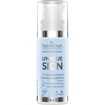 Krem intensywnie nawilżający z peptydami - Farmona Unique Skin - 50ml