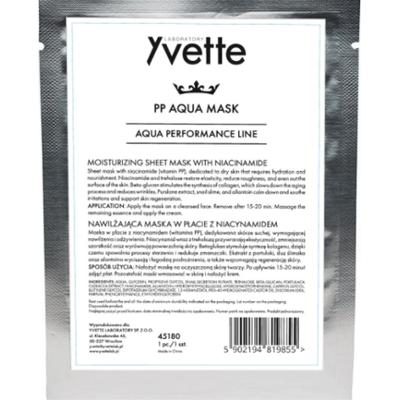 Nawilżająca maska w płacie z niacynamidem - Yvette PP Aqua Mask - 1 szt.
