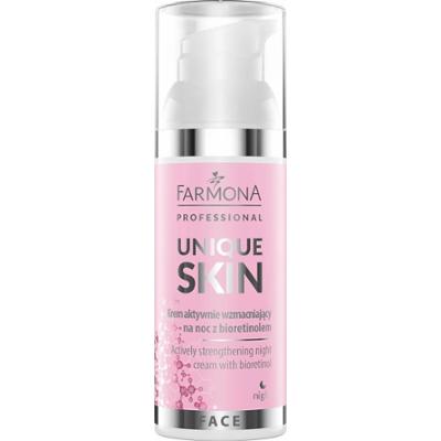 Krem aktywnie wzmacniający na noc z bioretinolem - Farmona Unique Skin - 50ml