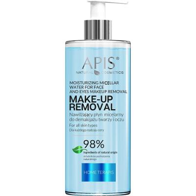 Nawilżający płyn micelarny do demakijażu twarzy i oczu - Apis Home Terapis - Make-Up Removal - 500 ml