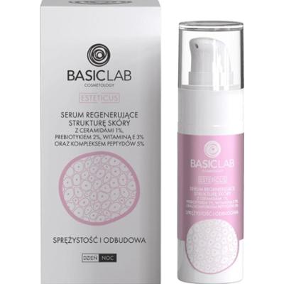 Serum regenerujące strukturę skóry z ceramiadami 1% i kompleksem peptydów 5% - BasicLab - 30 ml