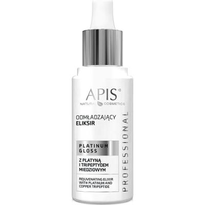 Odmładzający eliksir z platyną i tripeptydem miedziowym - Apis Platinum Gloss - 30 ml