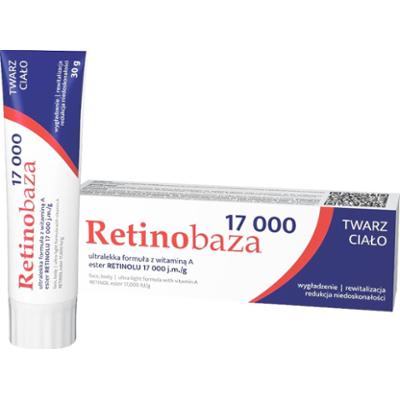 Retinobaza 17000 - Farmaceutyczny krem z witaminą A - 30 g