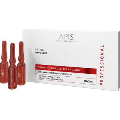 Liftingujące ampułki z DMAE i biomimetyczną konotoksyną - Apis Pro-Lift Spicule Technology - 10 x 3 ml