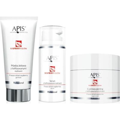 Zestaw kosmetyków z liofilizowanymi malinami Apis Raspberry Glow