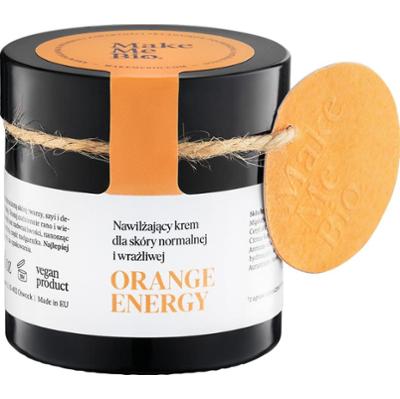 Nawilżający krem dla skóry normalnej i wrażliwej - Make Me Bio - Orange Energy - 60 ml