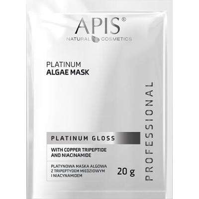 Platynowa maska algowa z tripeptydem miedziowym i niacynamidem - Apis Platinum Gloss - SASZETKA - 20g