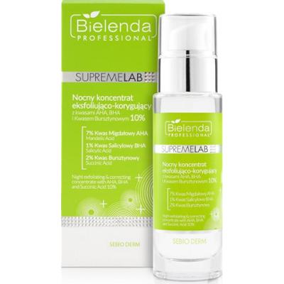 Nocny koncentrat eksfoliująco-korygujący - Bielenda Supremelab Sebio Derm - 30 ml