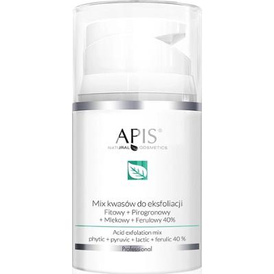 Mix kwasów do eksfoliacji Fitowy + Pirogronowy + Mlekowy + Ferulowy 40% Apis 50 ml