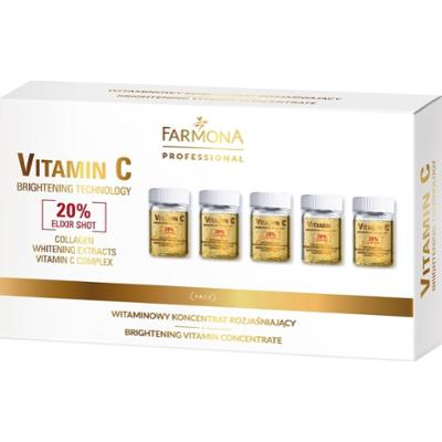 Witaminowy koncentrat rozjaśniający - Farmona Vitamin C - 5 x 5 ml
