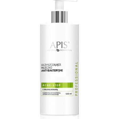 Oczyszczające mleczko antybakteryjne z zieloną herbatą - Apis Acne-Stop - 500 ml