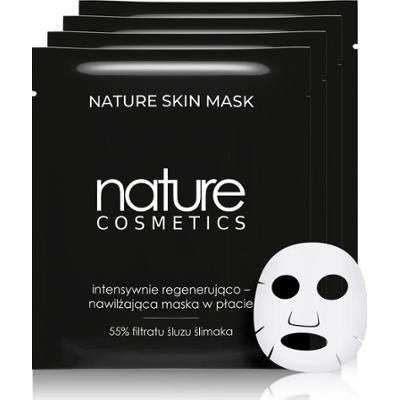 Zestaw 4 masek w płacie ze śluzem ślimaka - Nature Cosmetics - Nature Skin Mask - 4 szt.