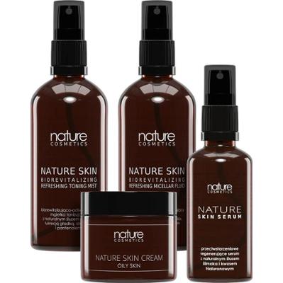 Zestaw MAXI - kosmetyki ze śluzem ślimaka do skóry tłustej i mieszanej - Nature Cosmetics - OILY SKIN